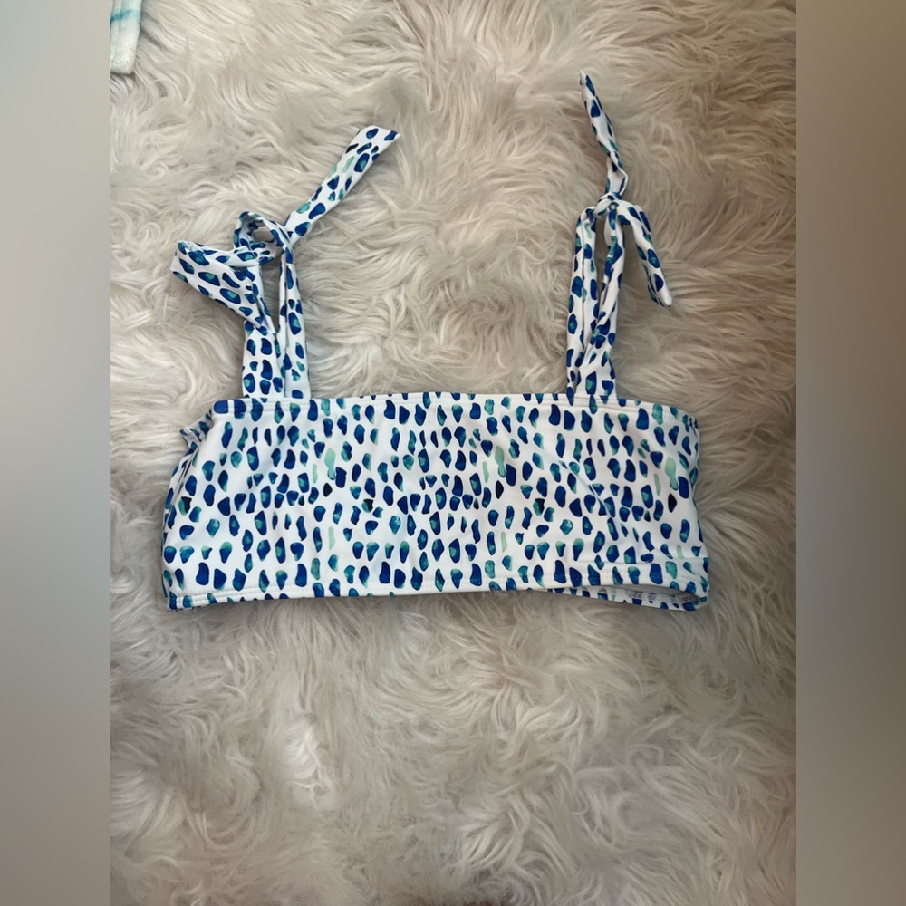 Shein tie shoulder bikini top